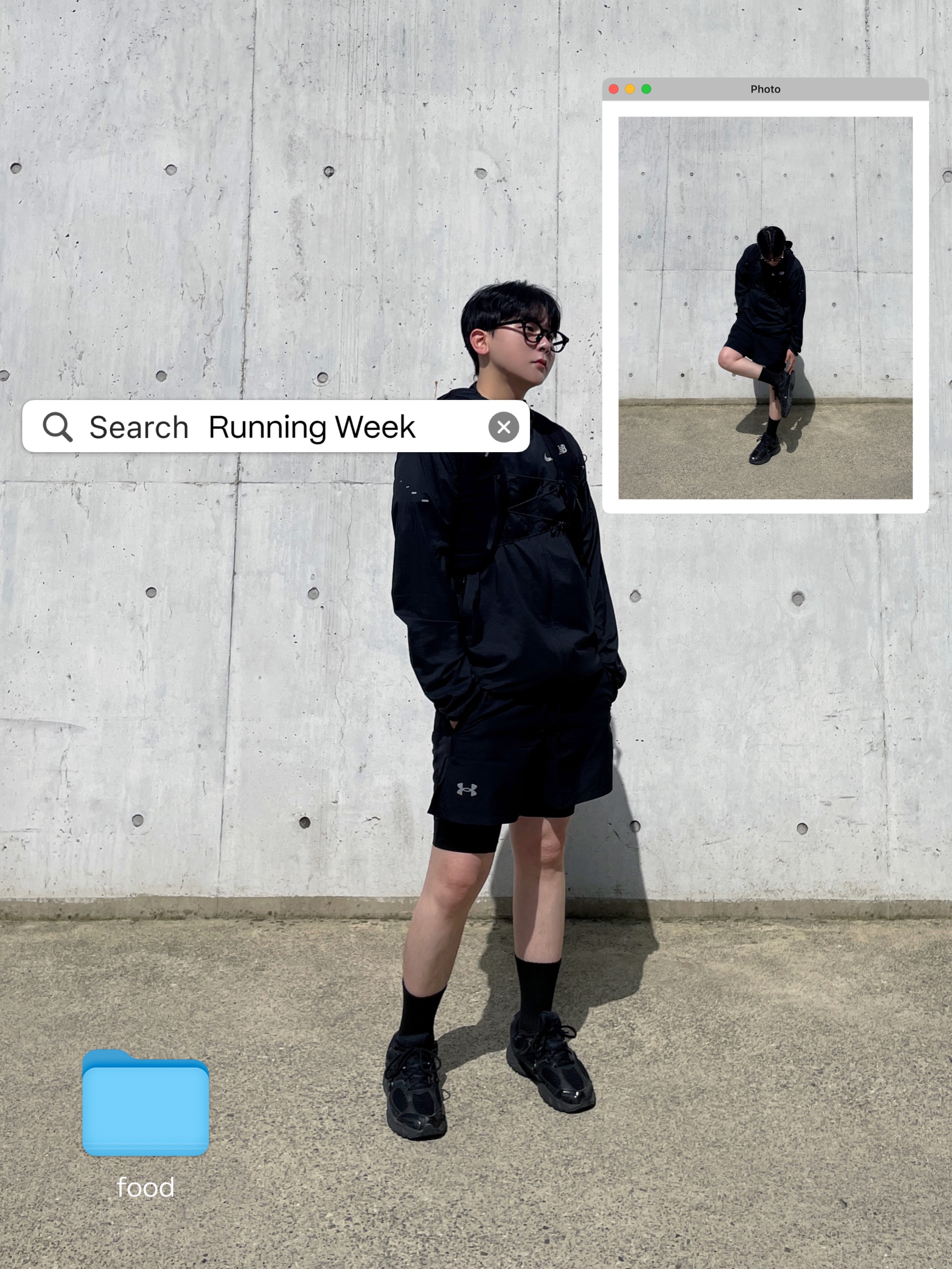 Under Armour Launch 2-in-1 5 Inch Shorts Black Reflective, Nike Stride Repel UV Running Jacket Black - Asia 착용 스타일 - 2