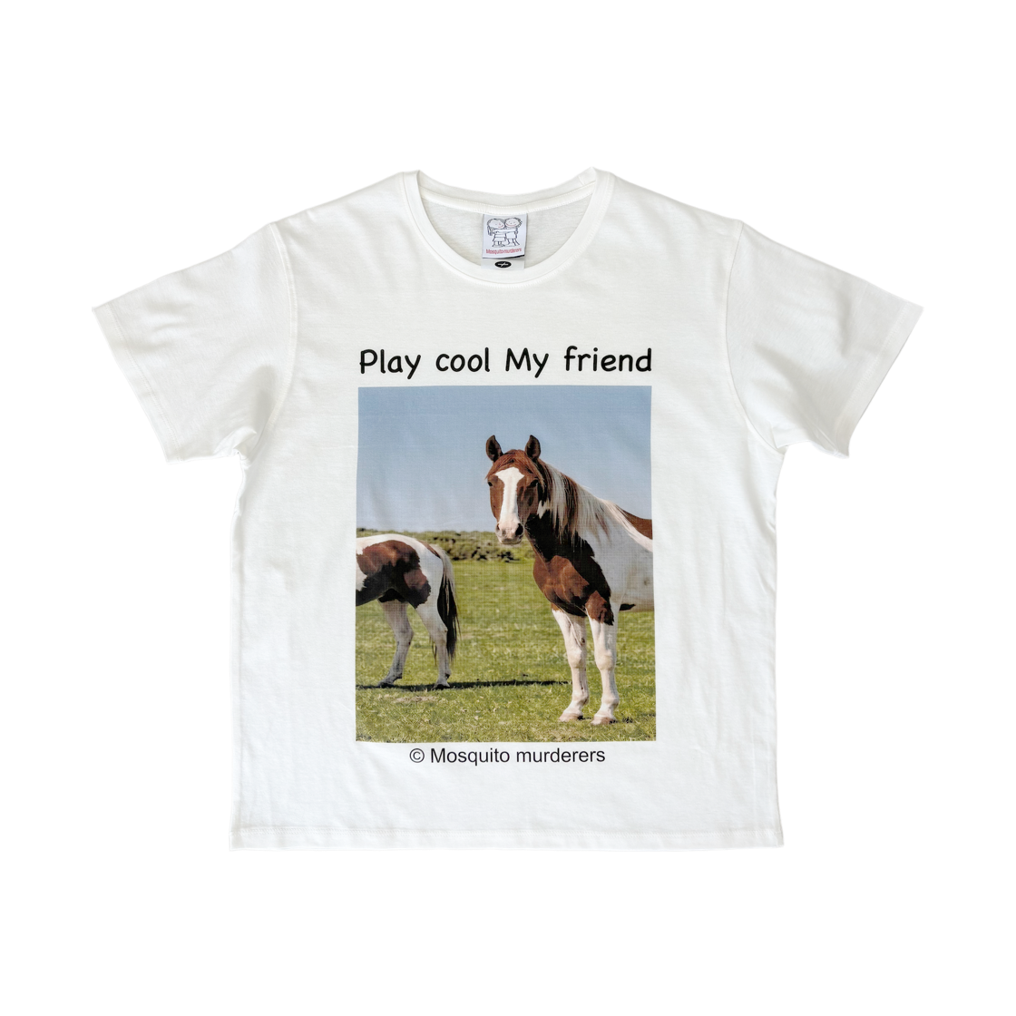 9634255 Mosquito Murderers Play Cool My Friend T-Shirt White