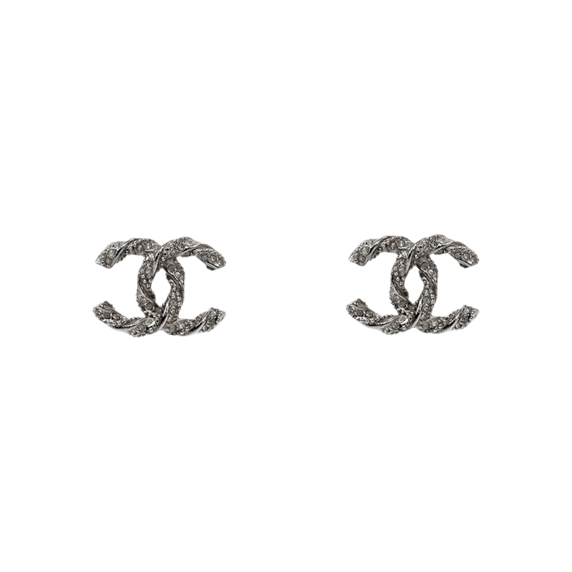 IT93HICRV6OK Chanel Cubic CC Silver Earrings C-B55004