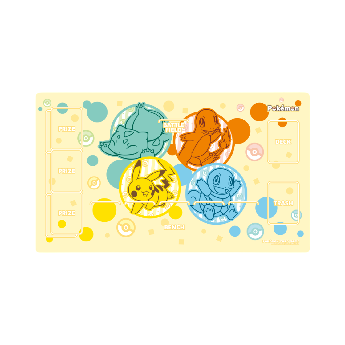 포켓몬 TCG 플레이매트 모험의 시작 피카츄 이상해씨 파이리 꼬부기(Pokemon TCG Playmat The Beginning of Adventure Pikachu Bulbasaur Charmander Squirtle) - 1