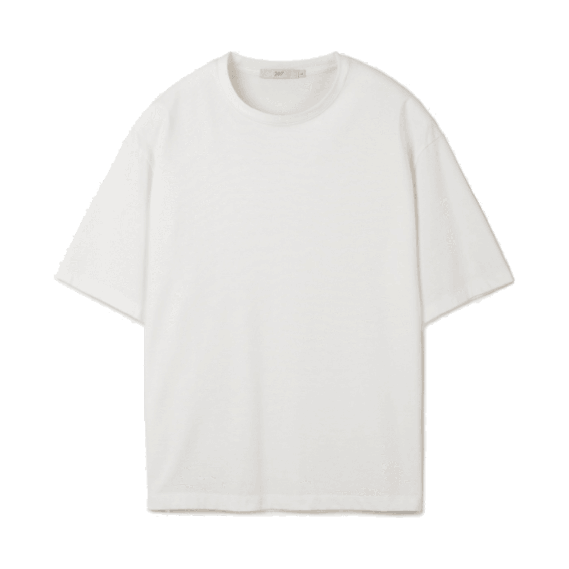 24/7 시리즈 코튼 아스킨 블렌디드 크롭 티 화이트(24/7 series Cotton Askin Blended Crop Tee White)