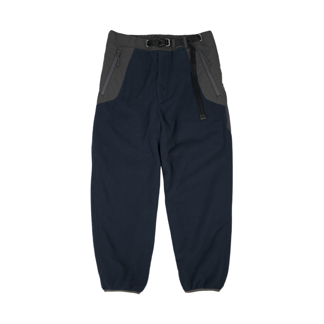 HM24AW-PT06 humorous account Sherpa Fleece Pants Dark Navy