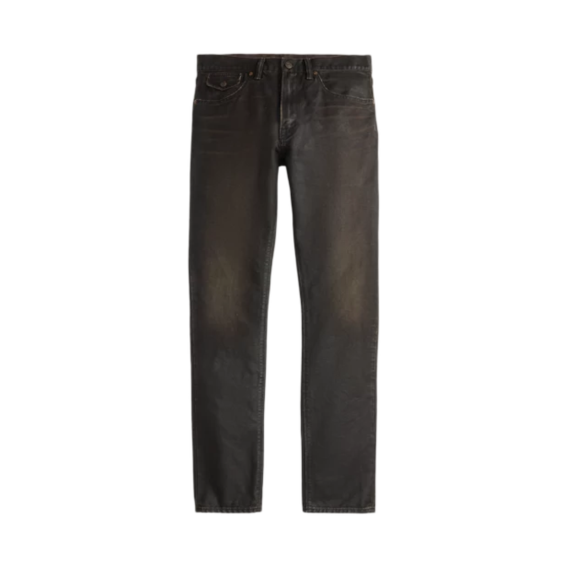 더블알엘 하이 슬림 코팅 블랙 진 코팅 블랙(Double RL High Slim Coated Black Jean Coated Black) - 1