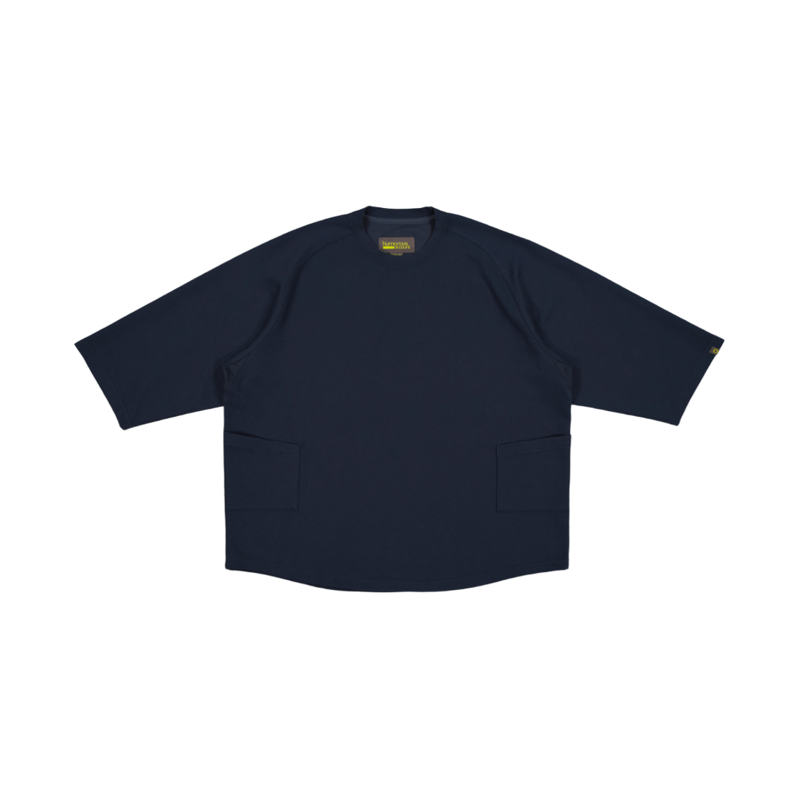 HM25SS-CS02 humorous account Athletic 3/4 T-Shirt Navy