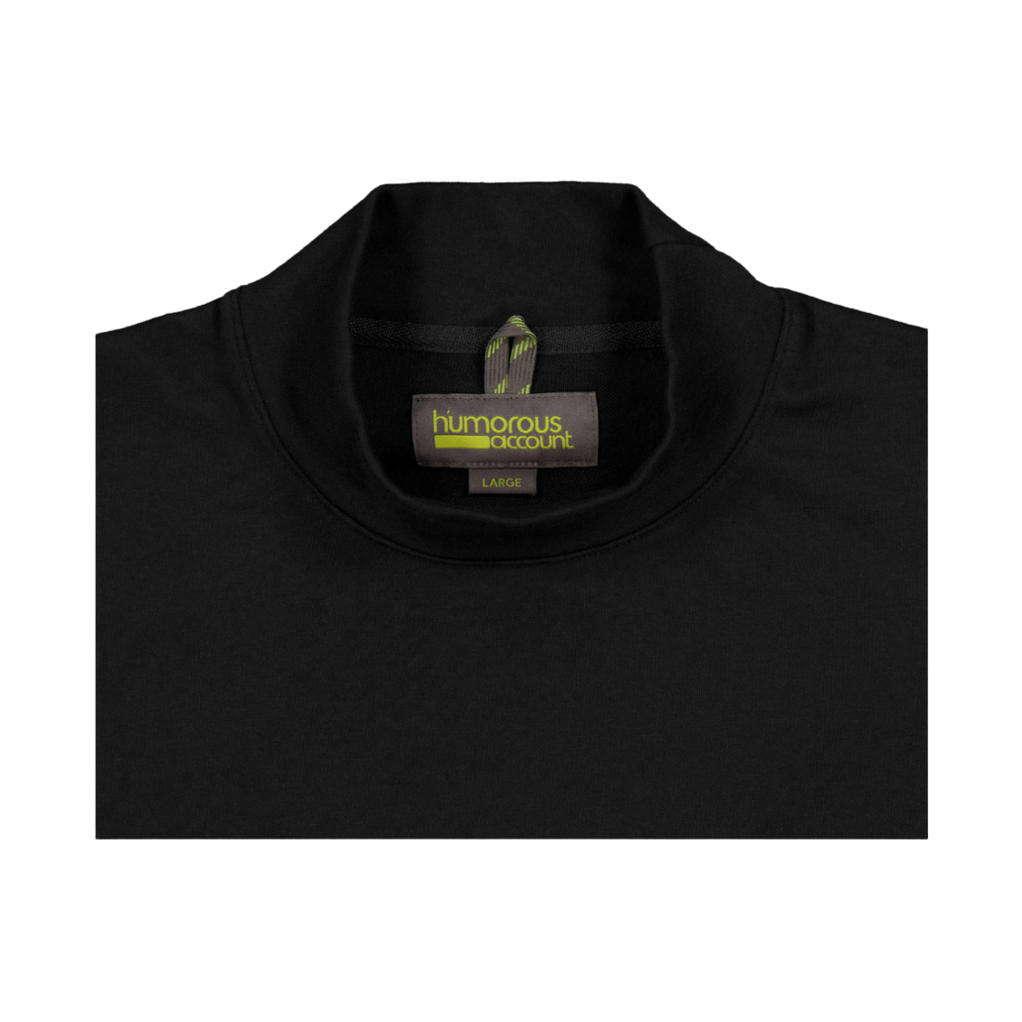 휴머러스 어카운트 애슬레틱 모크넥 롱슬리브티 블랙(humorous account Athletic Mockneck L/S Tee Black) - 3