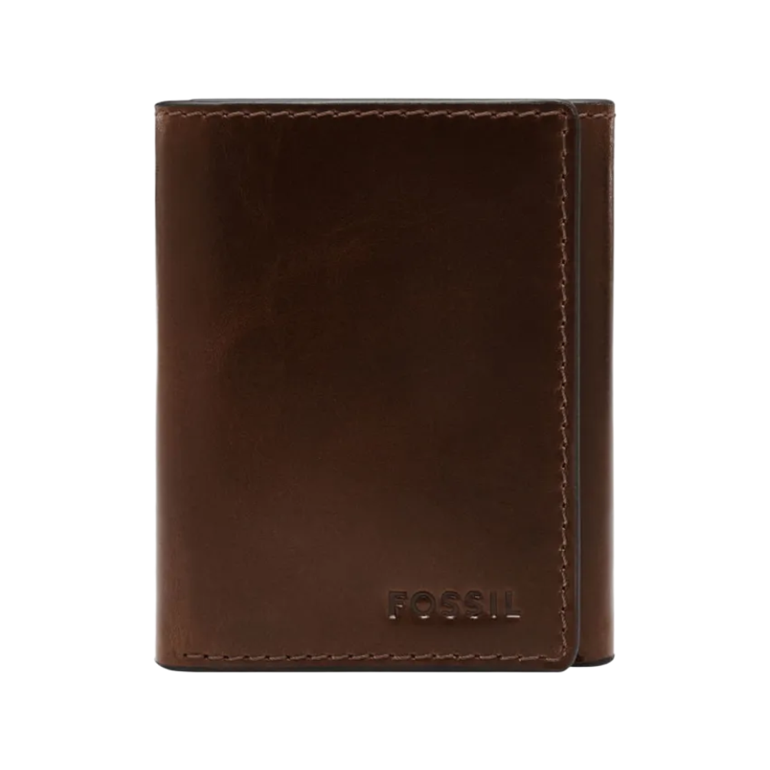 ML4748201 Fossil Derrick Trifold Wallet Dark Brown