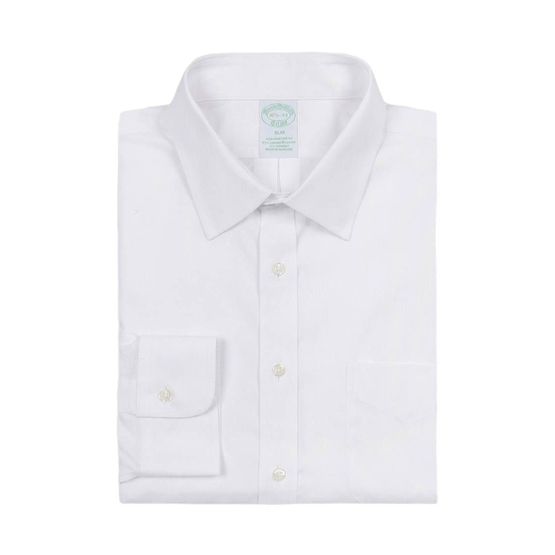 브룩스브라더스 논아이론 핀포인트 에인즐리 드레스셔츠 화이트(BrooksBrothers Non-Iron Pinpoint Ainsley Dress Shirt White) - 2