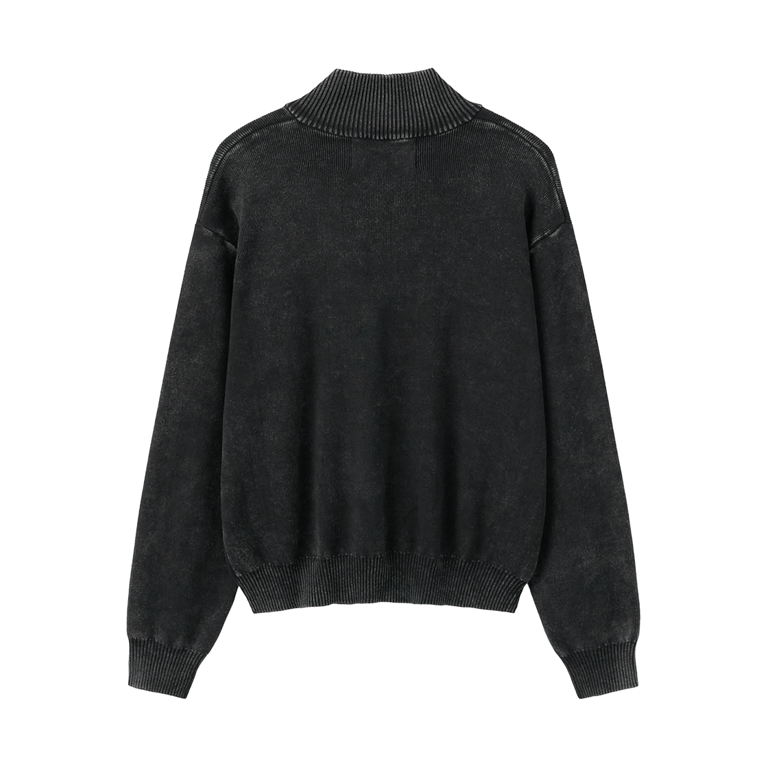 세터 피그먼트 하이넥 가디건 차콜(SATUR Pigment High Neck Cardigan Charcoal) - 2