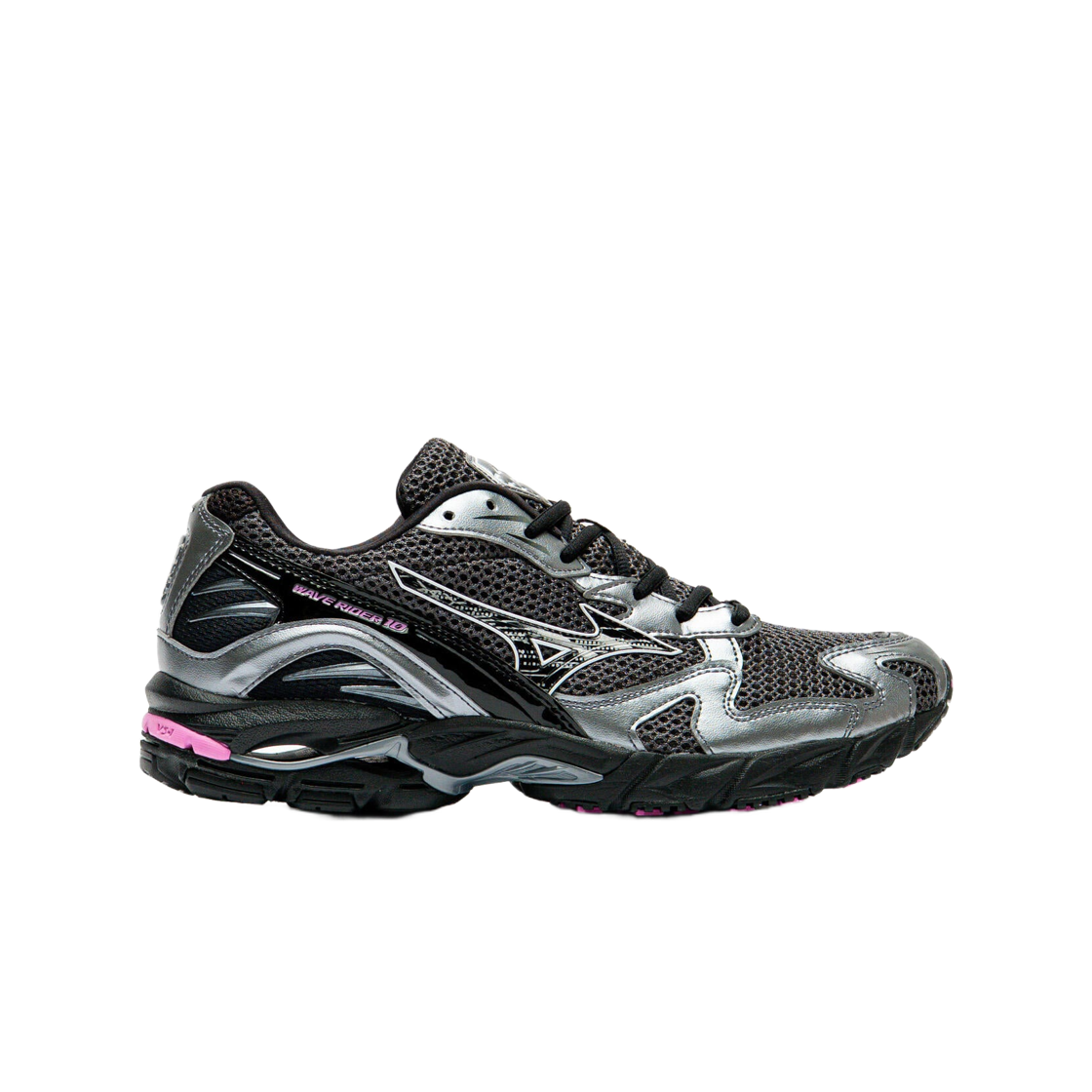 D1GA261D02 Mizuno Wave Rider 10 Black Sand Black