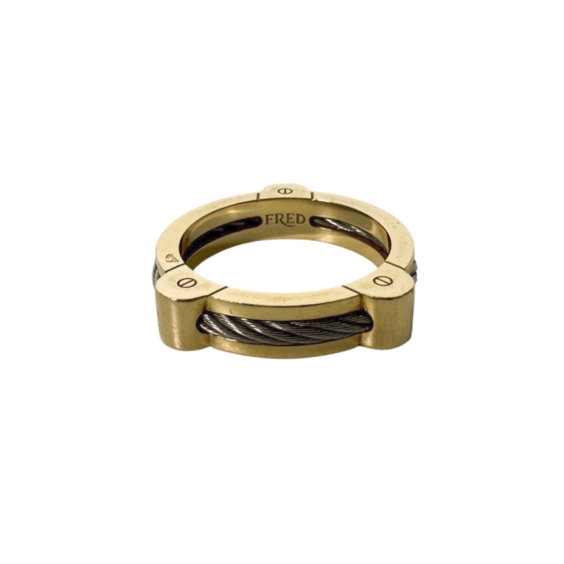 ITGCUFL52O9S Fred Force Ten Winch Ring Small 18K Yellow Gold