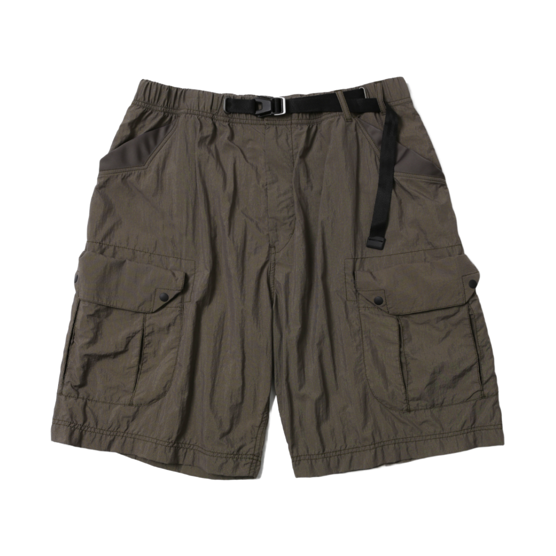 HM26SS-SP02 humorous account Field Cargo Shorts Brown Grid