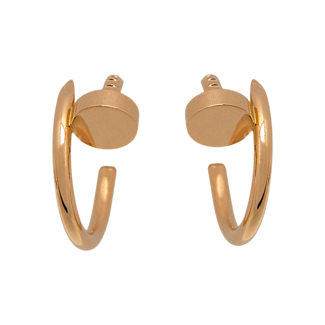 ITP44TM27MRH Cartier Juste un Clou Small Hoop Earrings Pink Gold
