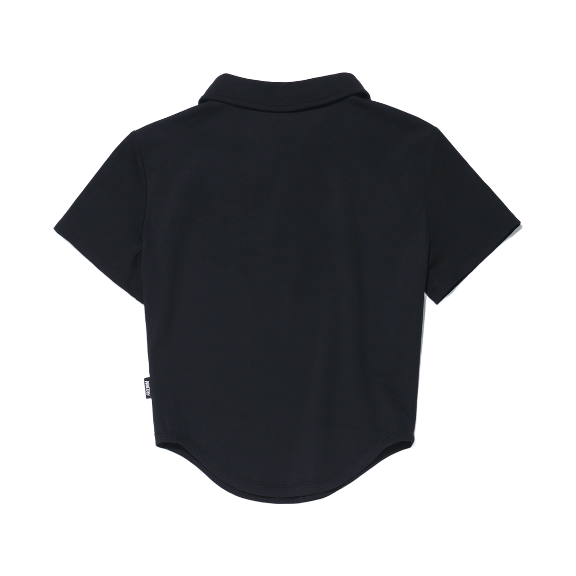 프리덤 커브드 슬림 카라 숏 슬리브 블랙(FREEDOM Curved Slim Collar Short Sleeves Black) - 2
