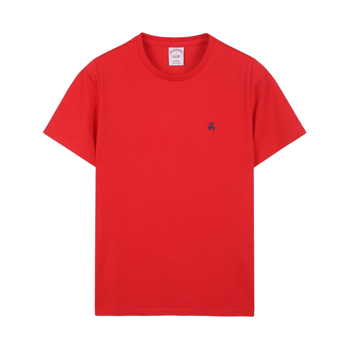 BBNPWBG201DGM BrooksBrothers Women's Cotton Crewneck Short Sleeve T-Shirt Red