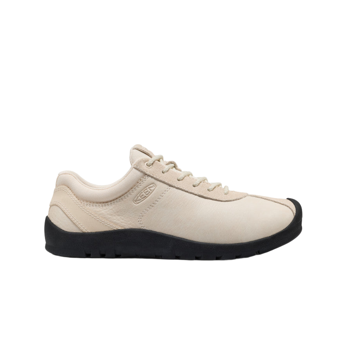1032753 (W) Keen Jasper Decon Leather Sneakers Birch Black