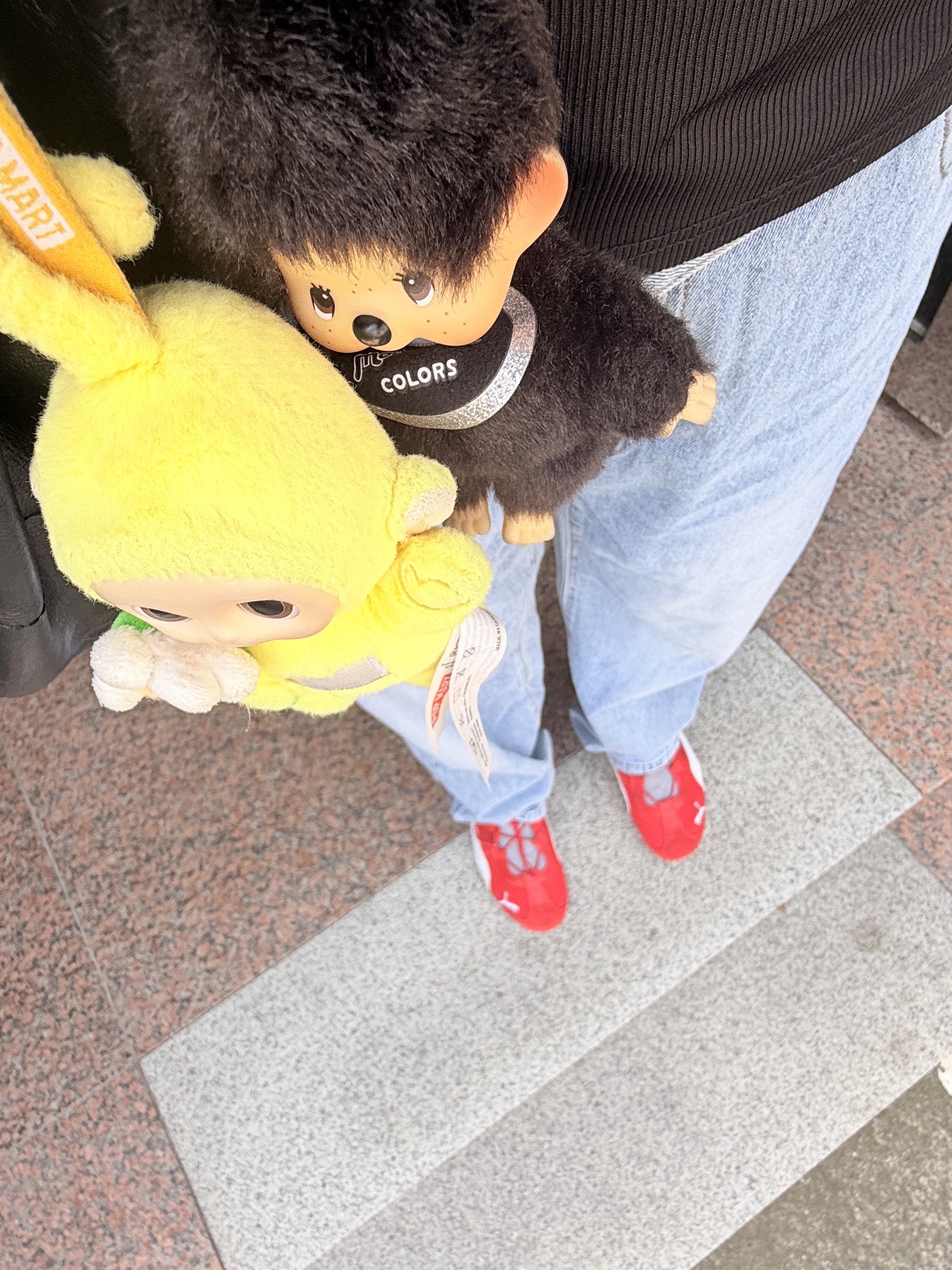 (W) Puma Speedcat Go For All Time Red Puma White, Monchhichi Colors Key Chain Black 착용 스타일