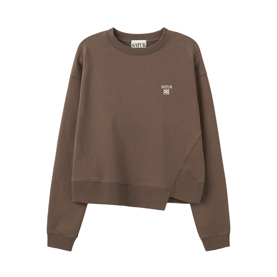 세터 우먼 더블린 스웨트셔츠 브라운(SATUR W Dublin Sweatshirt Brown)