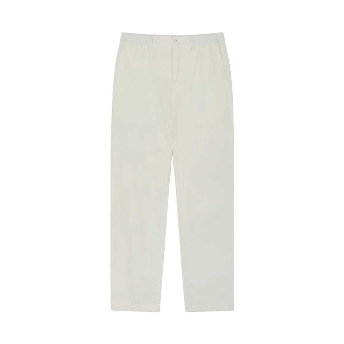 BBPCMBG203AGM BrooksBrothers Cotton Linen Drawstring Pants White