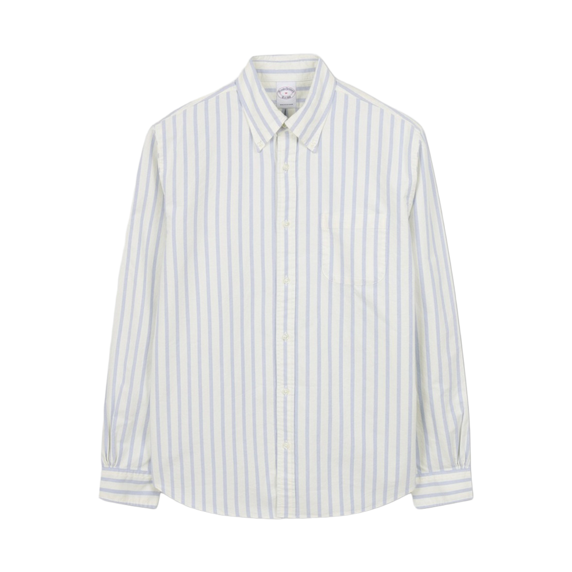 BBTHMM7090GGS BrooksBrothers Friday Oxford Pattern Stripe Shirt Yellow