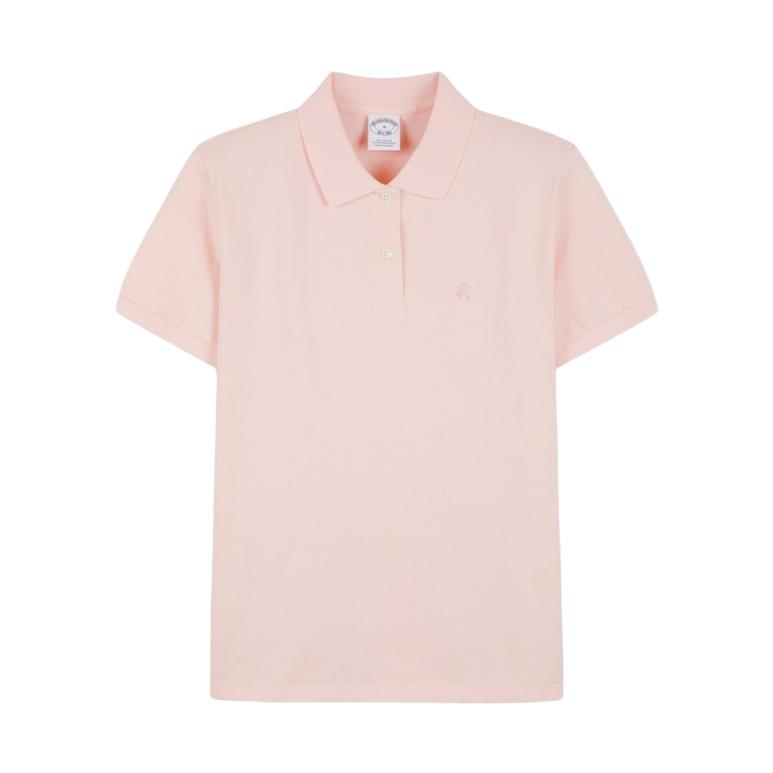 BBNTWBG202CGM BrooksBrothers Women's Logo Cotton Pique Polo Shirt Pink