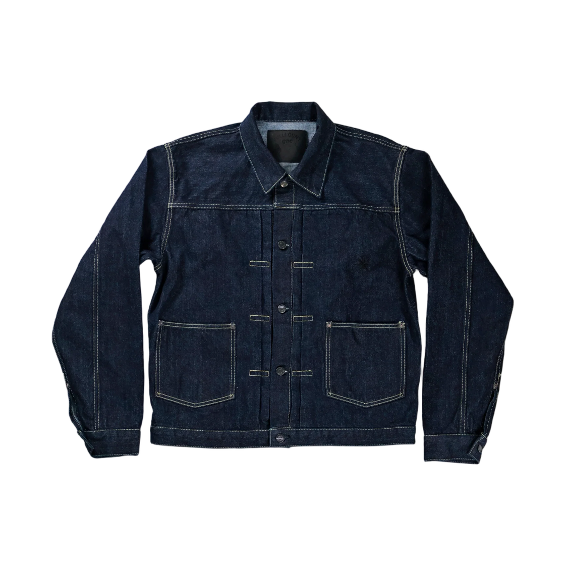 풀카운트 x GDC Gfc2002 클래식 플리츠 데님 자켓 인디고(Fullcount x GDC Gfc2002 Classic Pleated Denim Jacket Indigo) - 1
