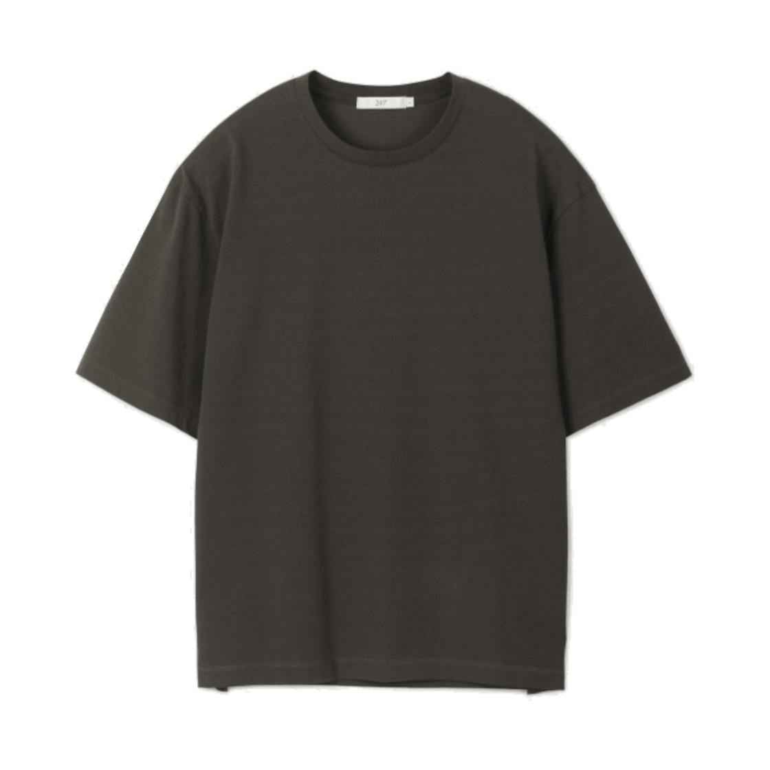 24/7 시리즈 코튼 아스킨 블렌디드 크롭 티 브라운(24/7 series Cotton Askin Blended Crop Tee Brown)