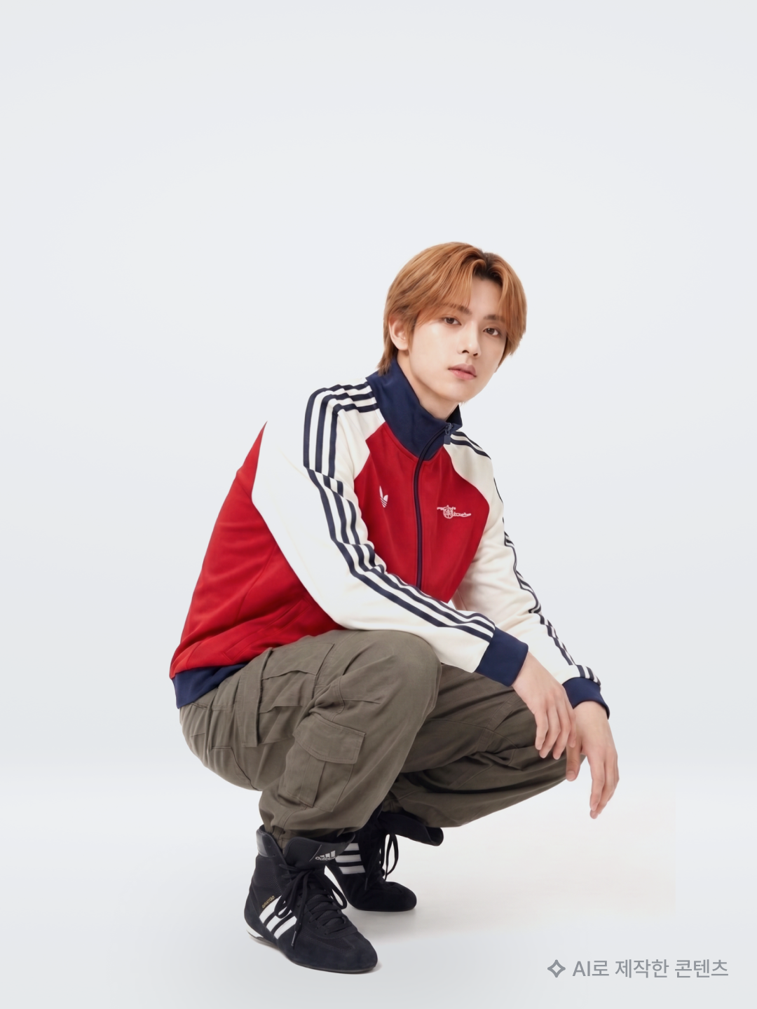 Adidas Arsenal FC OG Track Top Better Scarlet Off White - KR Sizing (Non Marking Ver.), Flavorism VTG Washed Cargo Pants Washed Olive Gray 착용 스타일 - 2