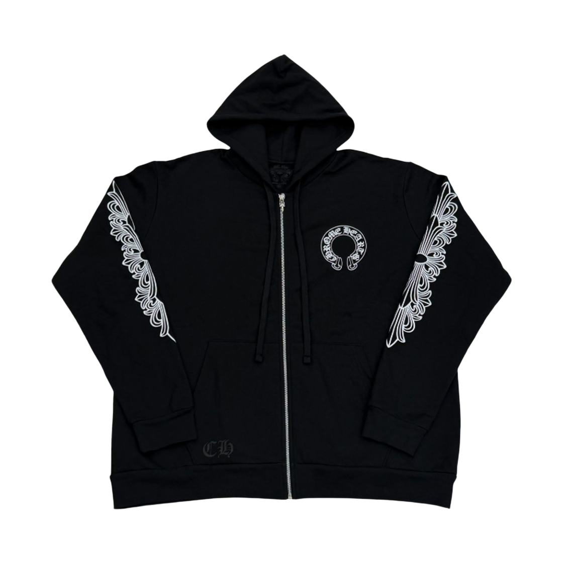 970002 the dosan_ Chrome Hearts Floral Cross Hoodie Zip up