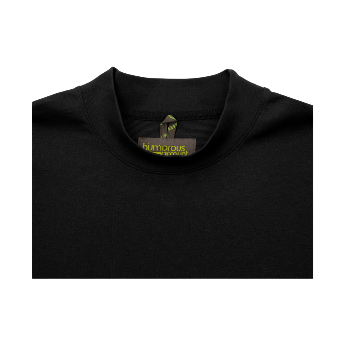 휴머러스 어카운트 애슬레틱 모크넥 티 블랙(humorous account Athletic Mockneck H/S Tee Black) - 3