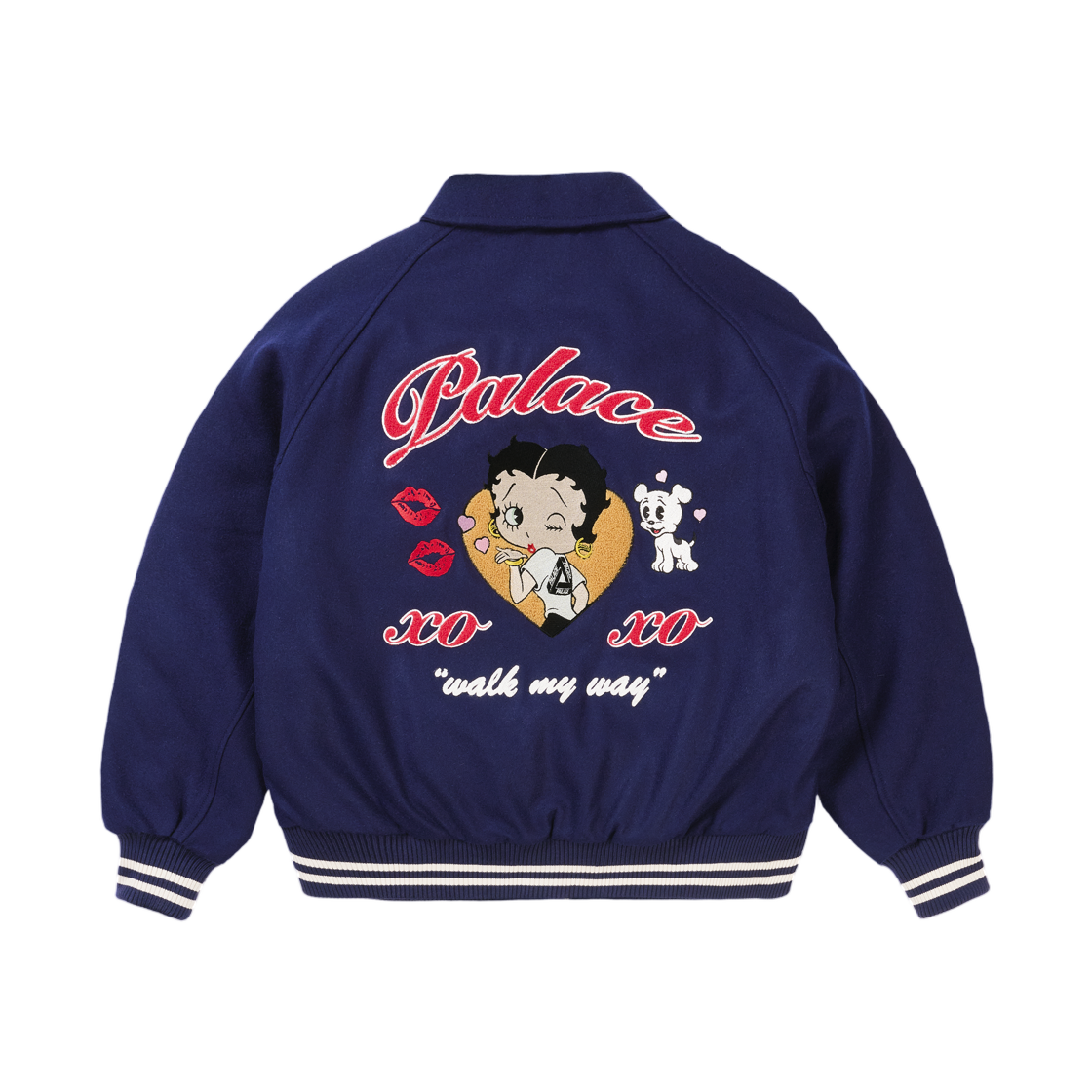 팔라스 베티 붑 바시티 자켓 네이비 - 26FW(Palace Betty Boop Varsity Jacket Navy - 26FW) - 2