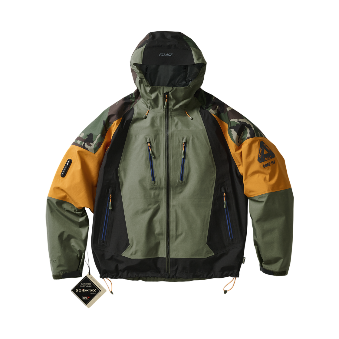 - Palace Gore-Tex 3L Remix Jacket Green Mix - 26FW