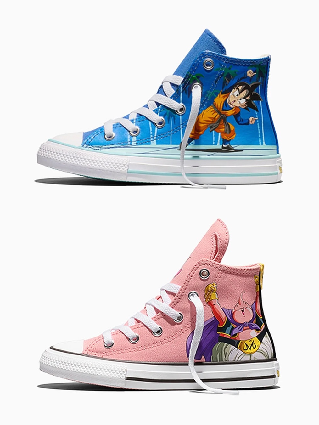Converse x Dragon Ball Z Chuck Taylor All Star Goku Exuberance Poseidon, Converse x Dragon Ball Z Chuck 70 Shenron Black Cyber Yellow 착용 스타일 - 2