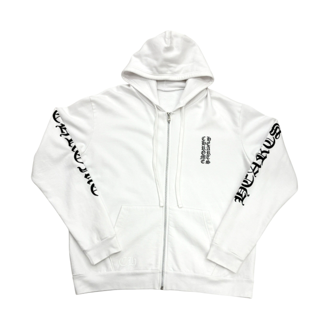 970010 the dosan_ Chrome Hearts Lettering Hoodie Zip Up