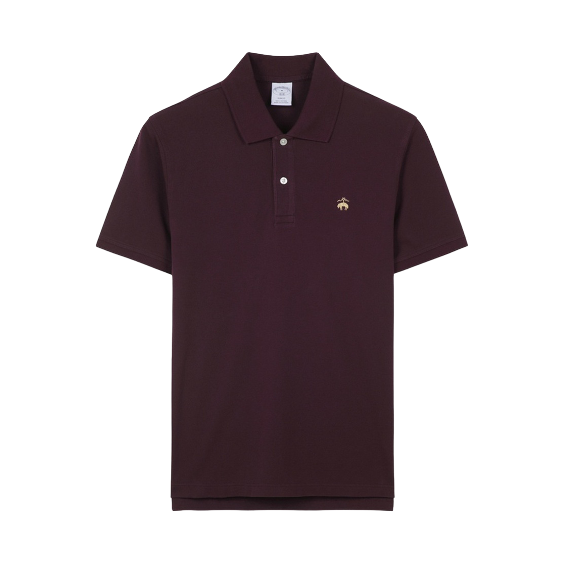 BBNTMN8029EGA BrooksBrothers Cotton Pique Polo Shirt Burgundy