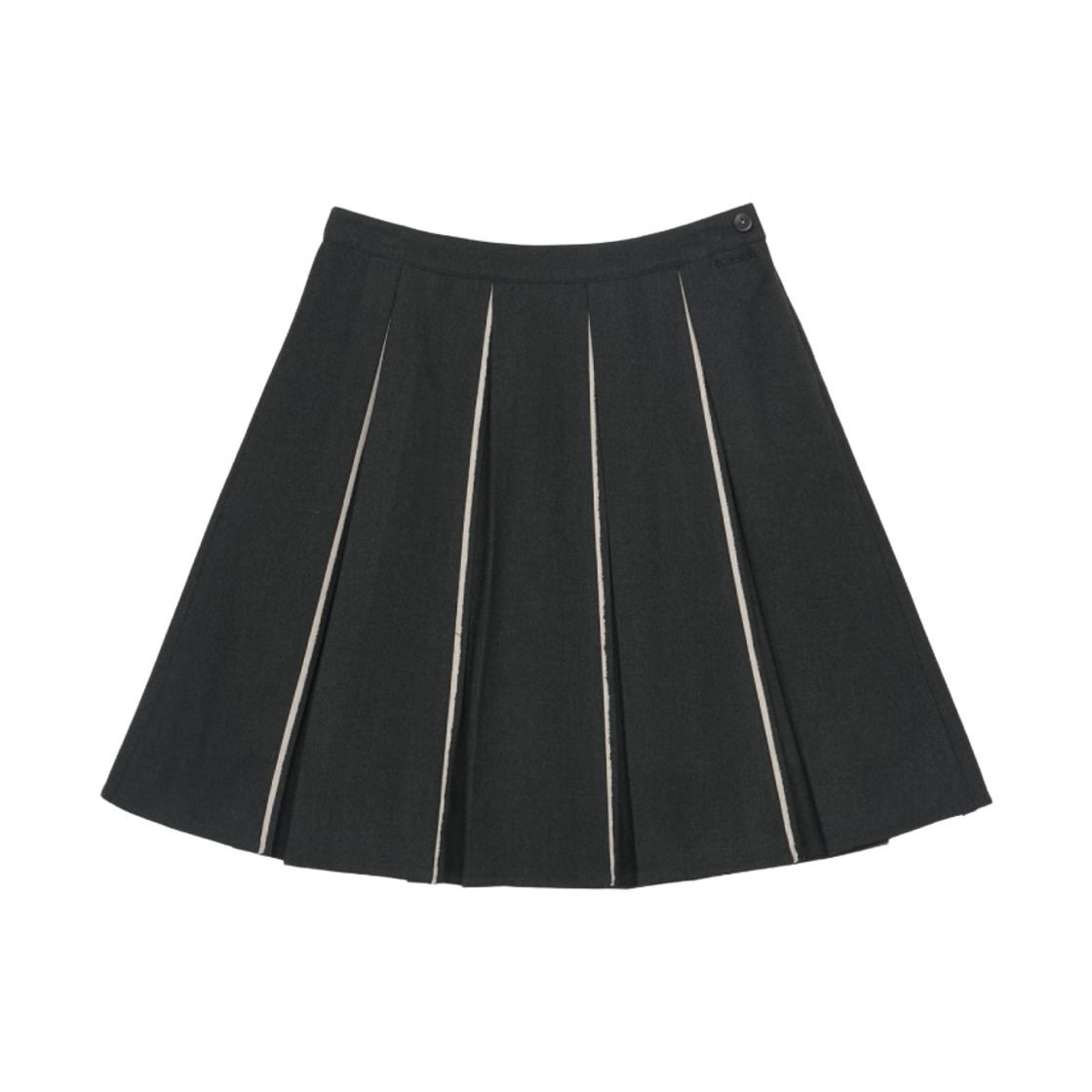 코이세이오 로우 헴 플리츠 스커트 차콜(COYSEIO Raw Hem Pleats Skirt Charcoal) - 1