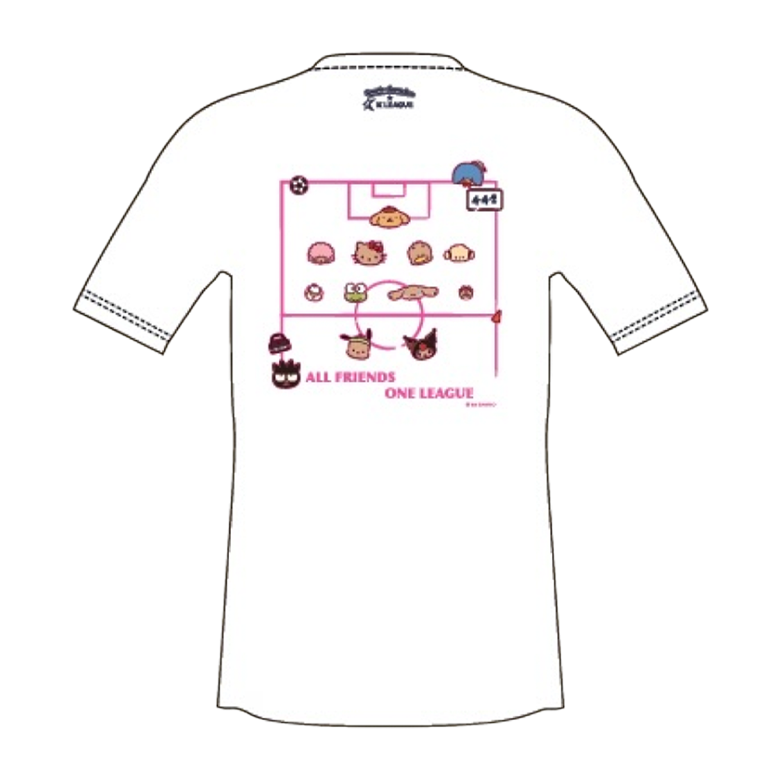 K 리그 x 산리오 캐릭터즈 2026 팀 K 리그 로고 티셔츠 B White(K League x Sanrio Characters 2026 Team K League Logo T-Shirt B)