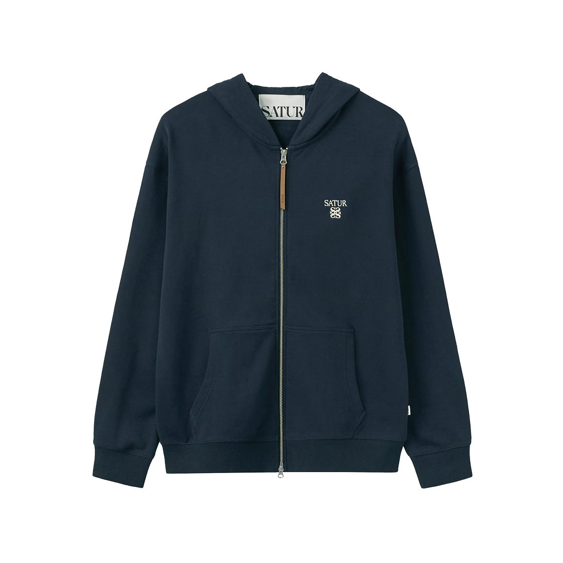 SA263UTJ07NVY0 SATUR Loren Hood Zip-up Navy