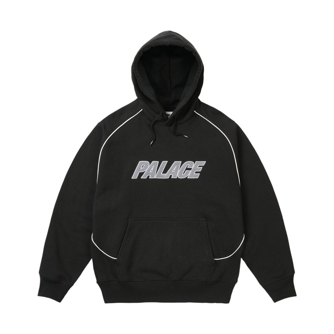 - Palace Line It Up Hood Black - 26FW