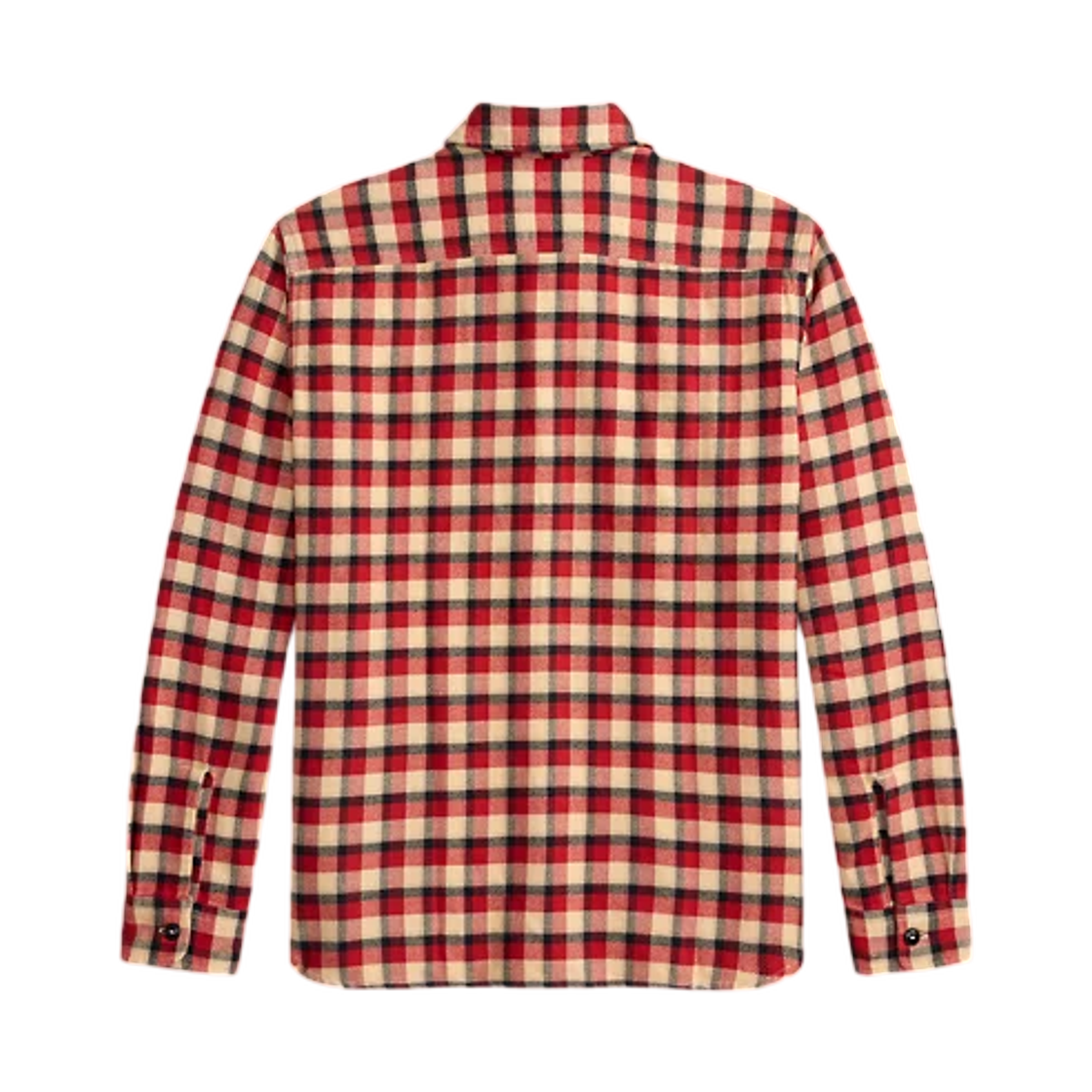 더블알엘 플레이드 트윌 워크셔츠 레드 크림(Double RL Plaid Twill Workshirt Red Cream) - 2