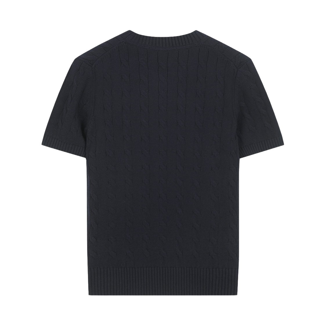 브룩스브라더스 여성 코튼 케이블 풀오버 반팔 다크네이비(BrooksBrothers Women's Cotton Cable Pullover Short Sleeve Dark Navy) - 2