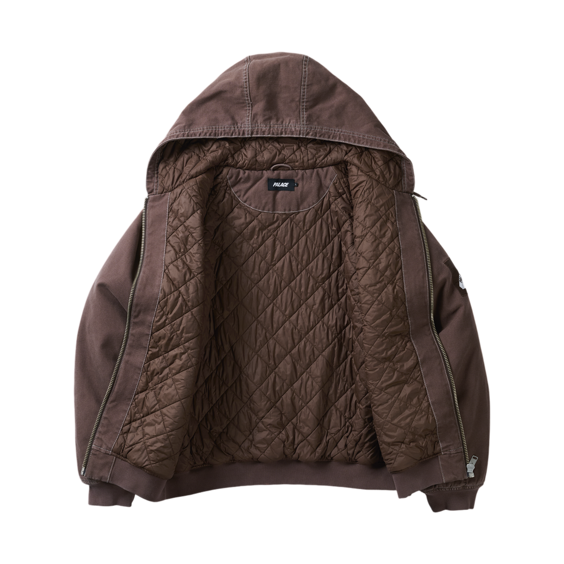 팔라스 10온즈 후드 캔버스 자켓 브라운 - 26FW(Palace 10 oz. Hooded Canvas Jacket Brown - 26FW) - 3