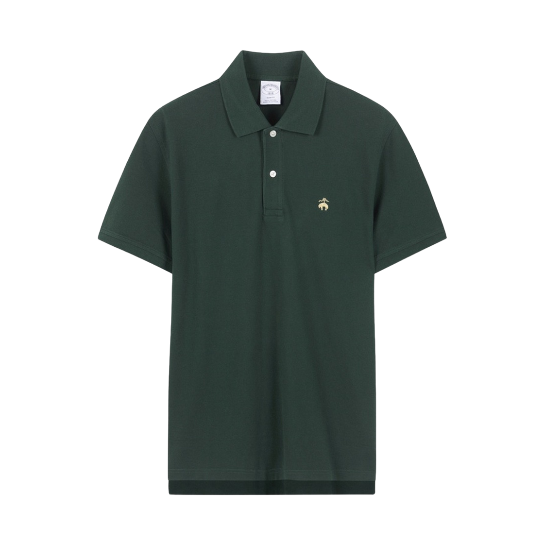 BBNTMN8032JGA BrooksBrothers Cotton Pique Polo Shirt Dark Green