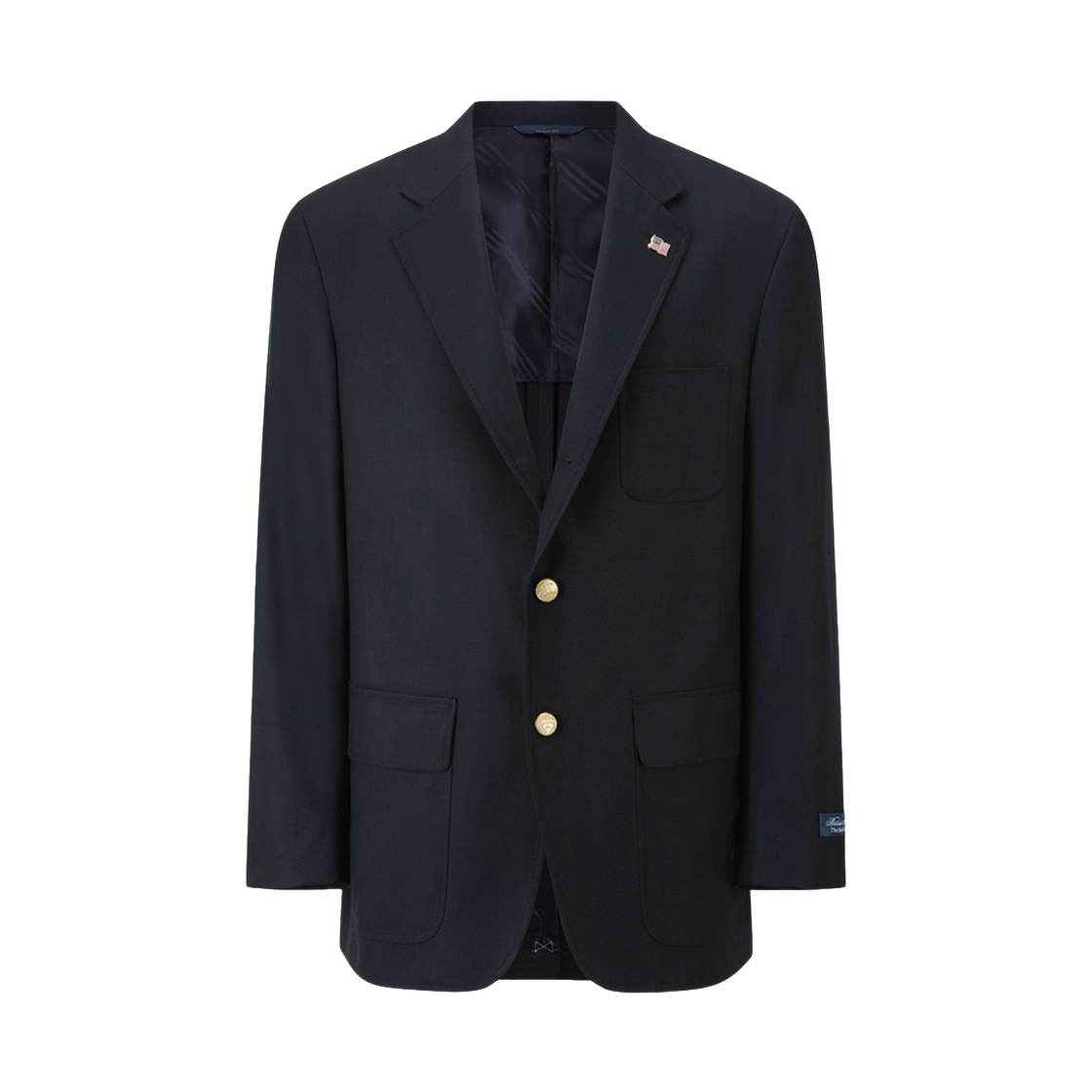 브룩스브라더스 트레디셔널핏 1818 3버튼 금장 색 블레이저 네이비(BrooksBrothers Traditional Fit 1818 3-Button Gold Button Sack Blazer Navy) - 1