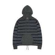 COYSEIO Stripe Knit Hoodie Navy
