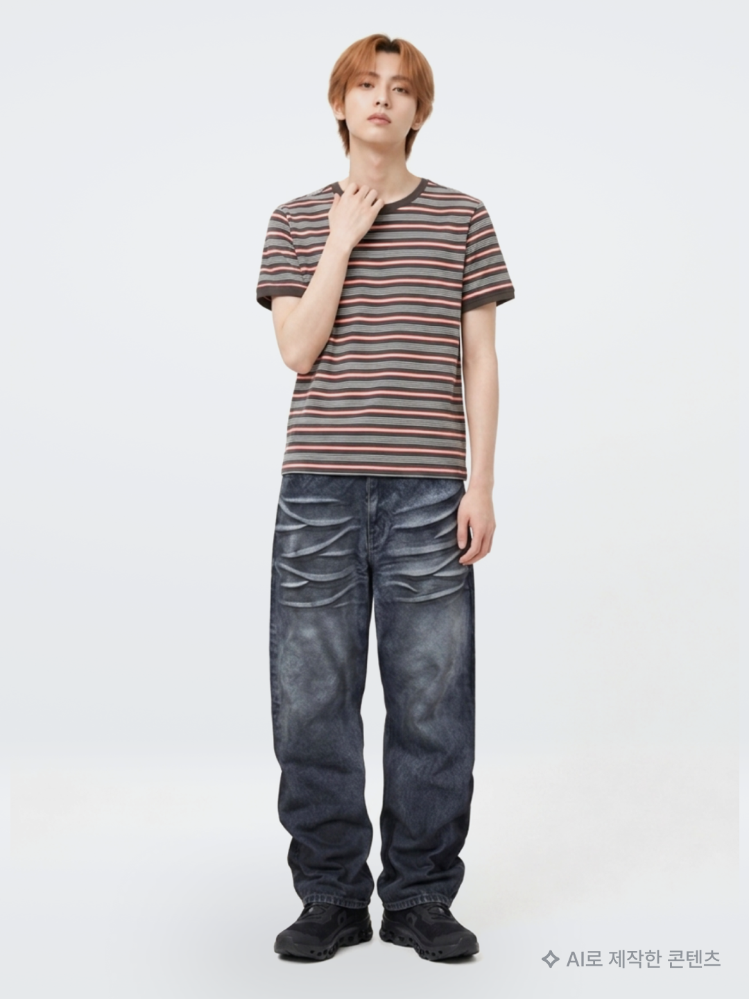 Adidas Arsenal FC OG Track Top Better Scarlet Off White - KR Sizing (Non Marking Ver.), Flavorism VTG Washed Cargo Pants Washed Olive Gray 착용 스타일 - 3