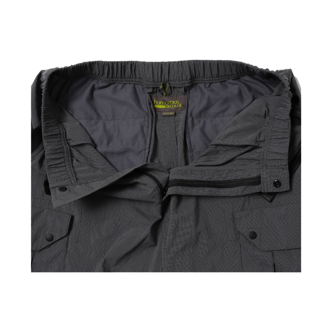 휴머러스 어카운트 필드 카고 쇼츠 챠콜 그리드(humorous account Field Cargo Shorts Charcoal Grid) - 3