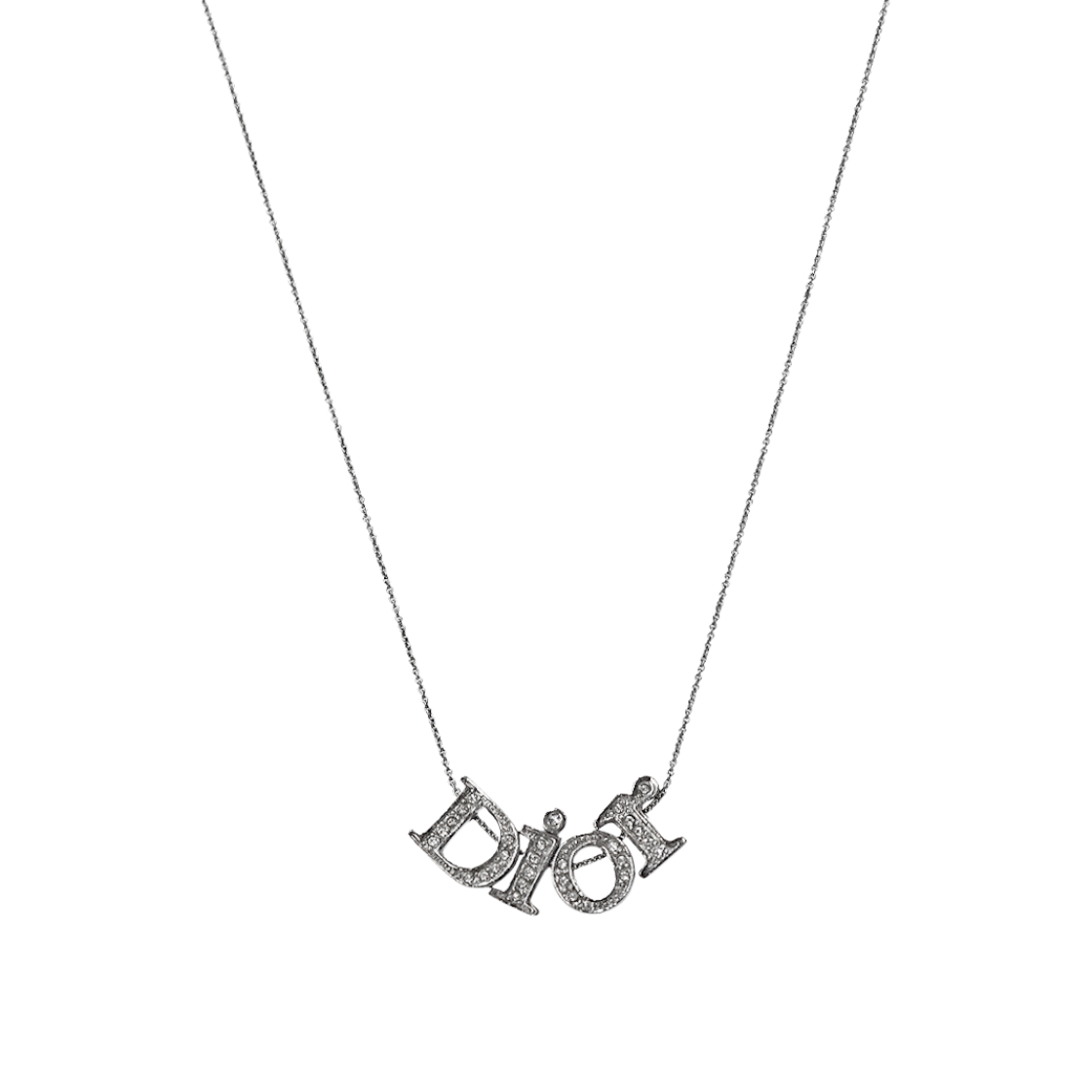 ITWF7WWEWS7V Dior Cubic Revolution Silver Necklace A-B62641