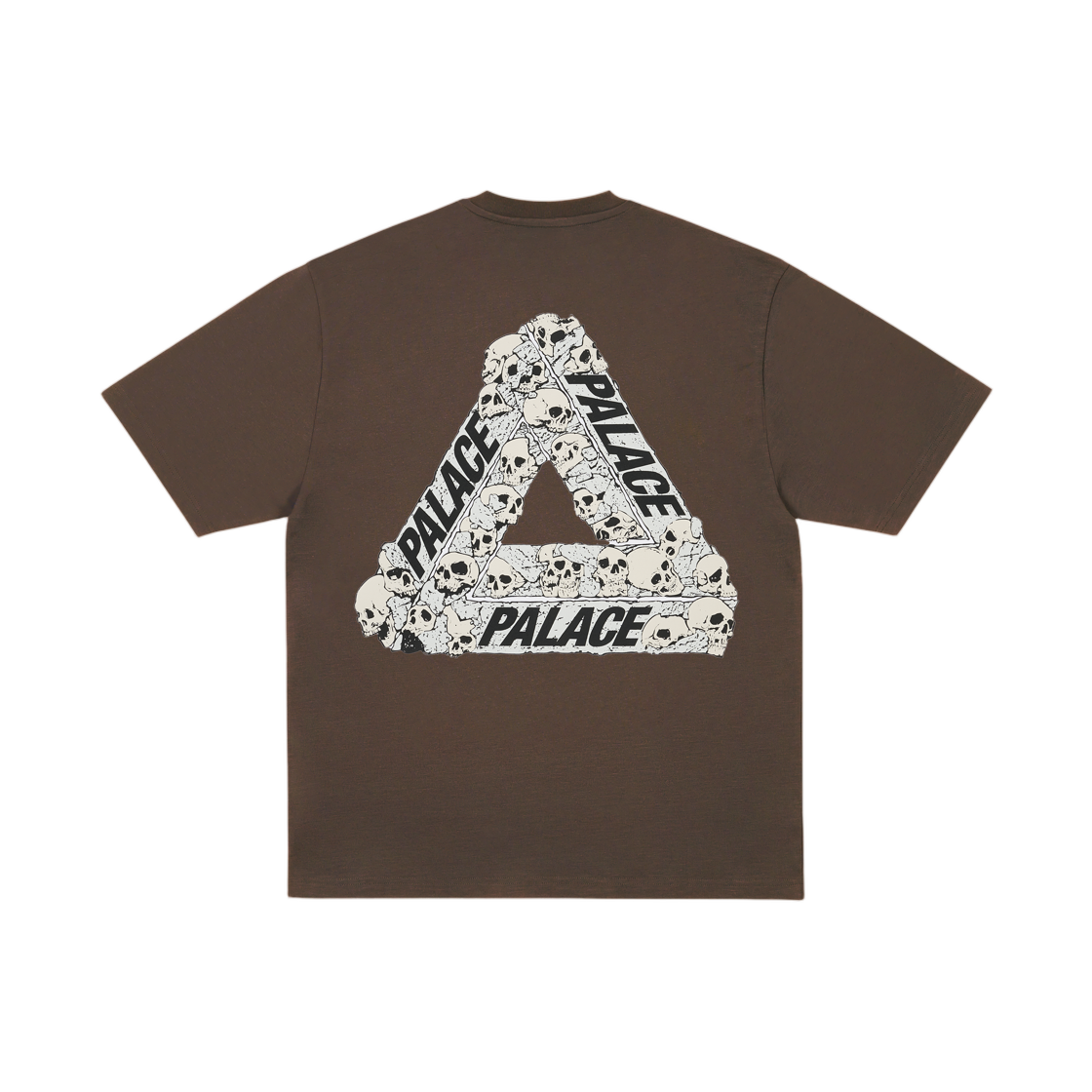 - Palace Skull Tri T-Shirt Chocco Brown - 26FW