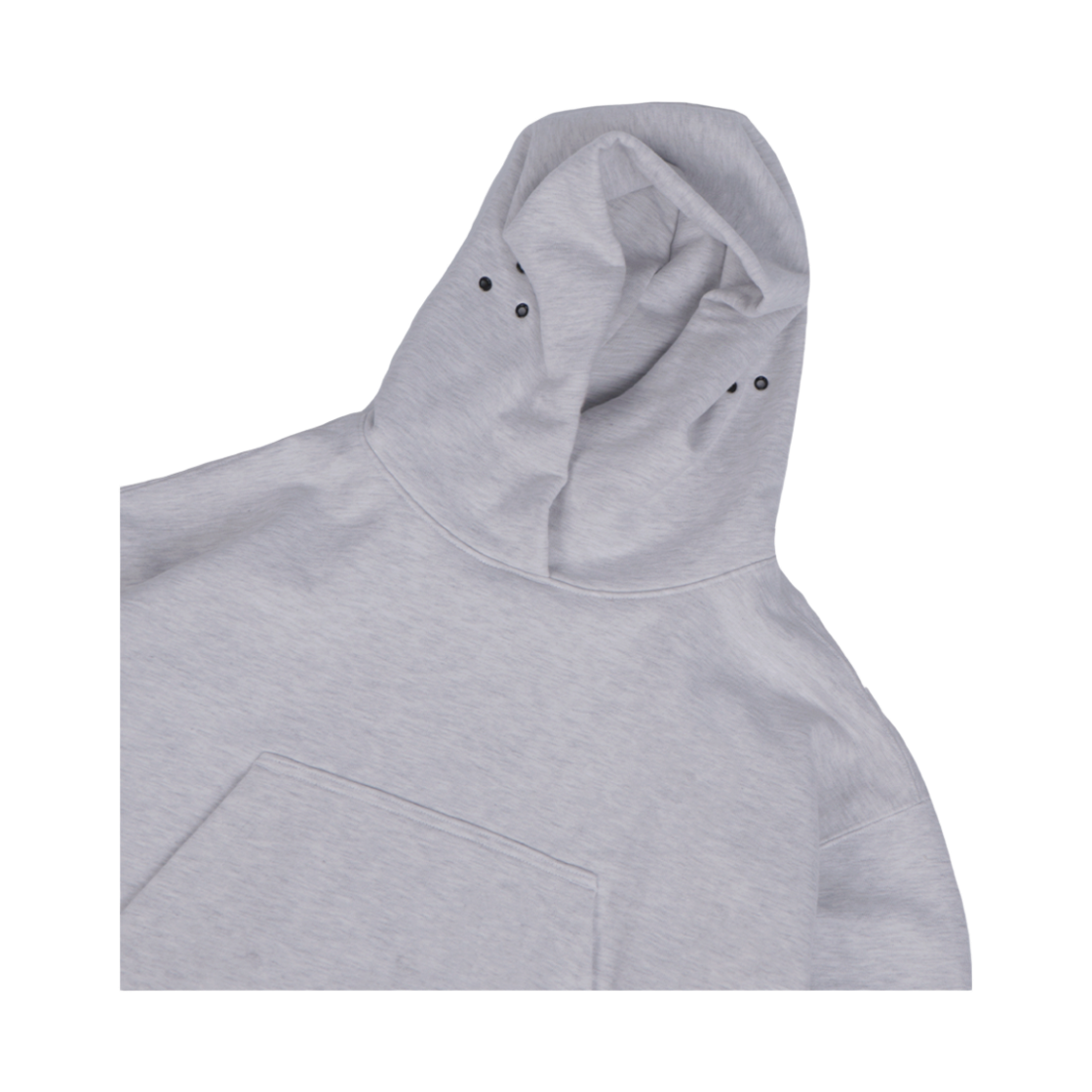 휴머러스 어카운트 빅 포켓 스웻 후드 라이트 멜란지 그레이(humorous account Big Pk Sw Hoodie Light Melange Gray) - 3