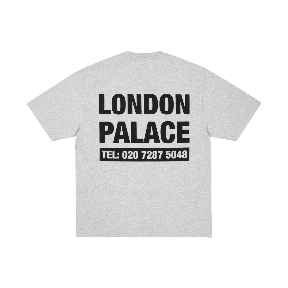 - Palace Shop Numbers T-Shirt Grey Marl - 26FW